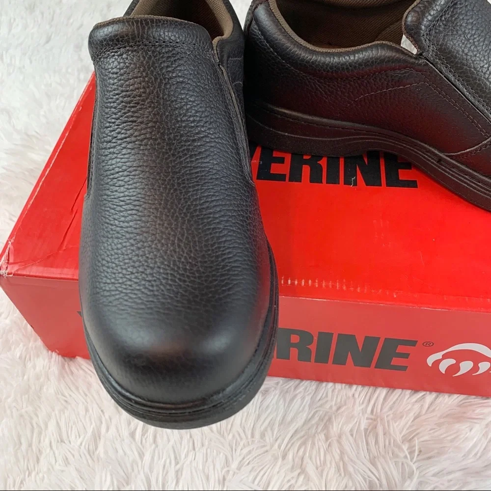 Wolverine New‎ Men's leather Slip On Loafers in brown
